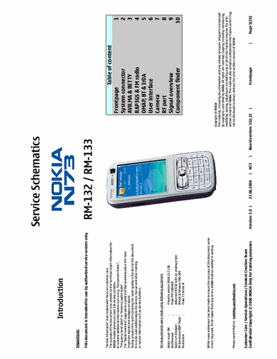 NOKIA N73 I think you require the Schematics. Here is the file.