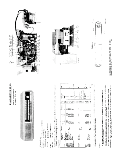 Siemens Klangmeister RG 311 service manual