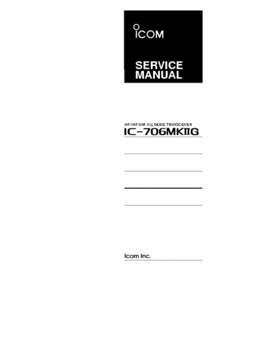 ICOM IC-706MKIIG Service Manual ICOM IC-706MKIIG
7 Multipart file