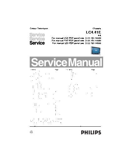philips 42PF7321/12 SERVICE MANUAL