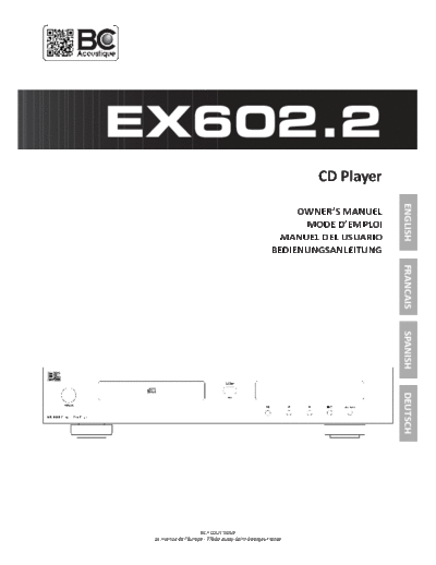 BC ACOUSTIQUE hfe   ex-602-2 en  BC ACOUSTIQUE EX-602.2 hfe_bc_acoustique_ex-602-2_en.pdf