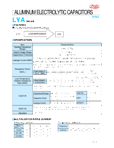 Ltec [radial] LYA series  . Electronic Components Datasheets Passive components capacitors Ltec Ltec [radial] LYA series.pdf