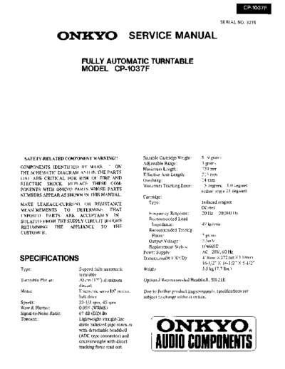 ONKYO Onkyo-CP-1037-F-Service-Manual  ONKYO Audio CP-1037-F Onkyo-CP-1037-F-Service-Manual.pdf