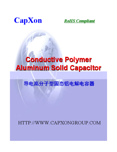 Capxon 2008 Polymer Full  . Electronic Components Datasheets Passive components capacitors Capxon Capxon 2008 Polymer Full.pdf