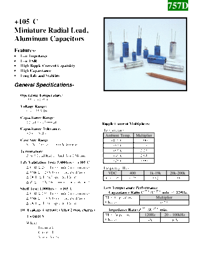 Barker Microfarads [BMI] Barker Microfarads [radial thru-hole] 757D Series  . Electronic Components Datasheets Passive components capacitors Barker Microfarads [BMI] Barker Microfarads [radial thru-hole] 757D Series.pdf