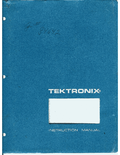 Tektronix 465  Tektronix 465.pdf