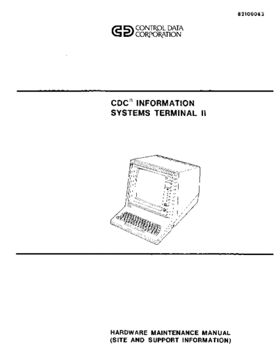 cdc CDC-82100083D IST-II Hardware Maintanance Manual Oct79  . Rare and Ancient Equipment cdc plato CDC-82100083D_IST-II_Hardware_Maintanance_Manual_Oct79.pdf