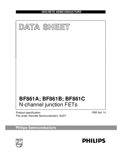 Philips bf861a bf861b bf861c 1  . Electronic Components Datasheets Active components Transistors Philips bf861a_bf861b_bf861c_1.pdf