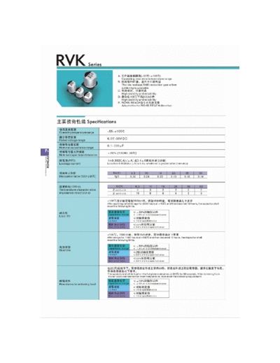 SINDECON [smd] RVK Series  . Electronic Components Datasheets Passive components capacitors SINDECON Sindecon [smd] RVK Series.pdf
