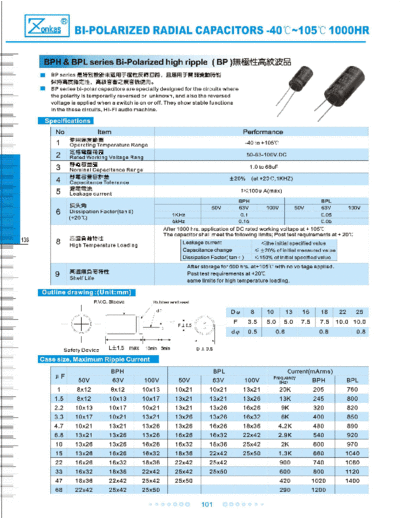 Zonkas [bi-polar radial] BPH-BPL Series  . Electronic Components Datasheets Passive components capacitors Zonkas Zonkas [bi-polar radial] BPH-BPL Series.pdf