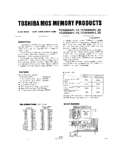Datron TOSH TL5564PL-15  . Rare and Ancient Equipment Datron 1281 pdf TOSH_TL5564PL-15.pdf
