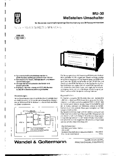 WG MU-30 Datasheet  . Rare and Ancient Equipment WG MU-30 Datasheet.pdf