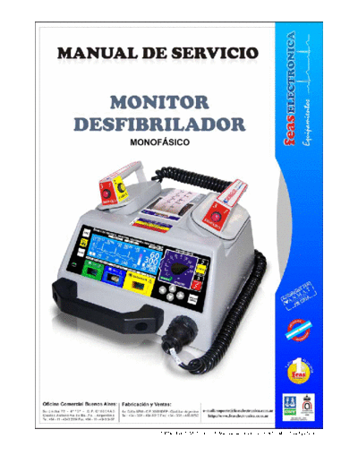 . Various Feas 3850 Defibrillator - Service manual (es)  . Various Defibrillators and AEDs Feas 3850 Defibrillator - Service manual (es).pdf