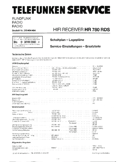 . Various Telefunken HR-780RDS  . Various RTV Telefunken_HR-780RDS.pdf
