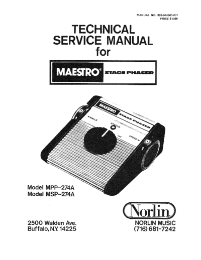 MAESTRO -STAGE-PHASER SERVICE MANUAL  . Rare and Ancient Equipment MAESTRO MAESTRO-STAGE-PHASER_SERVICE_MANUAL.pdf