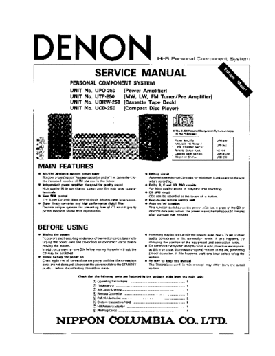 DENON hfe   d-250 service en  DENON Audio D-250 hfe_denon_d-250_service_en.pdf