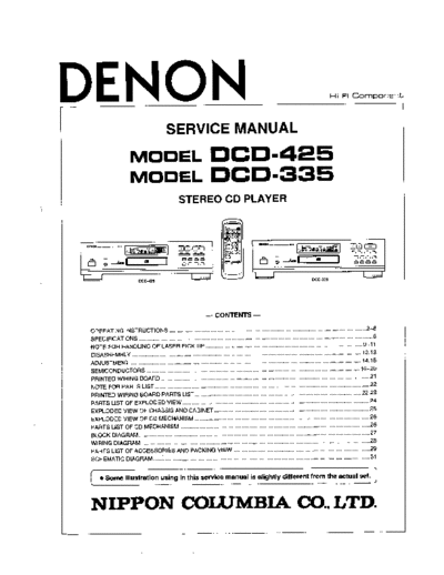 DENON DENON DCD335 DCD425 service manual  DENON CD DCD-425 DENON_DCD335_DCD425_service_manual.pdf