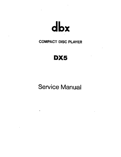 DBX hfe dbx dx5 service en  . Rare and Ancient Equipment DBX DX5 hfe_dbx_dx5_service_en.pdf