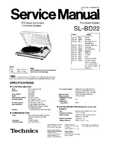 panasonic 6053 - manual de servicio  panasonic Audio SL-BD22 6053 - manual de servicio.pdf