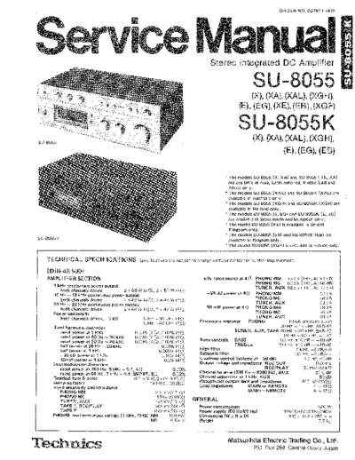 panasonic 3236 - manual de servicio  panasonic Audio SU-8055 3236 - manual de servicio.pdf