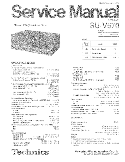 panasonic 7225 - manual de servicio  panasonic Audio SU-V570 7225 - manual de servicio.pdf
