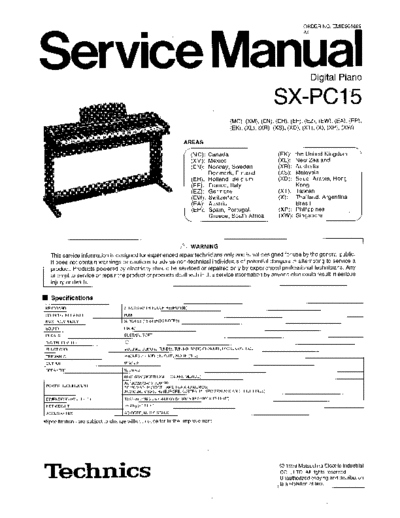 panasonic 4232 - manual de servicio  panasonic Audio SX-PC15 4232 - manual de servicio.pdf