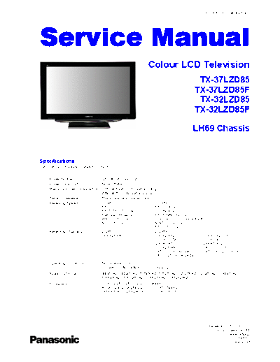 panasonic PCZ0803021CE  panasonic LCD TX-32LZD85F PCZ0803021CE.pdf