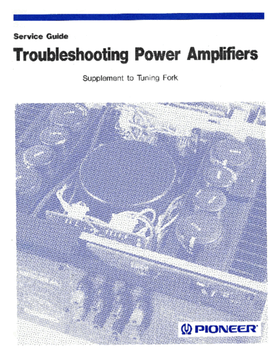 Pioneer hfe   tuning fork no2 supplement  Pioneer Audio Tuning Fork Service Guide hfe_pioneer_tuning_fork_no2_supplement.pdf