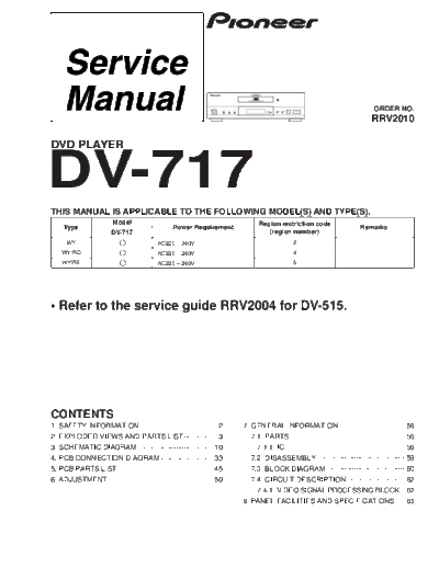 Pioneer hfe   dv-717 service  Pioneer DVD DV-717 hfe_pioneer_dv-717_service.pdf