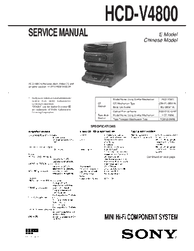 Sony HCD-V4800  Sony SONY HCD-V4800.pdf