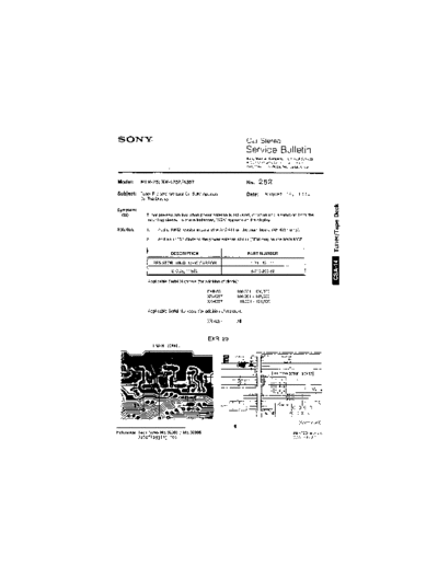 Sony Car0252  Sony Car Stereo Service Bulletin Car0252.pdf