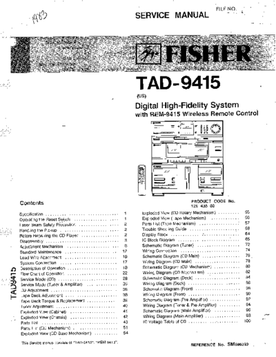 Fisher TAD-9415  Fisher TAD TAD-9415 TAD-9415.pdf