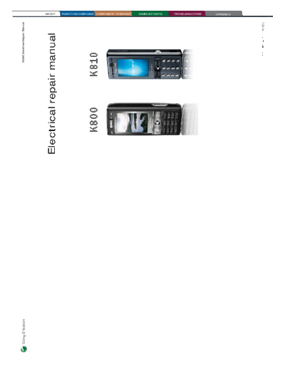 Sony Ericsson Repair Manual K810  Sony Ericsson Mobile Phones   Sony Ericsson K810 Repair_Manual_K810.pdf