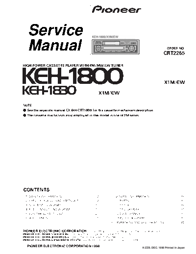 Pioneer KEH-1800,1830  Pioneer KEH KEH-1800 & 1830 Pioneer_KEH-1800,1830.pdf
