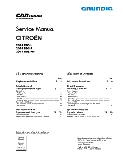 Citroen 2014RDS  Citroen Car Audio CITROEN 2014RDS.pdf