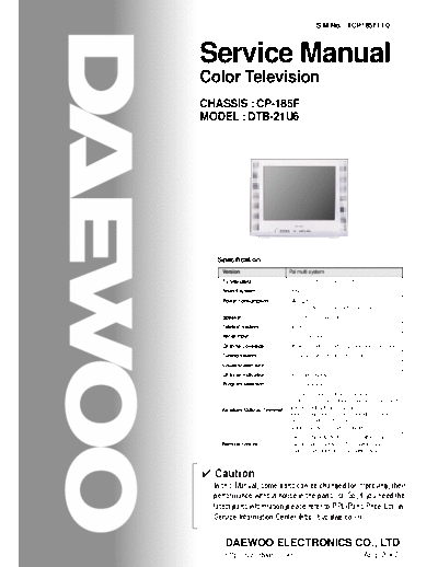 Daewoo CP-185F  Daewoo hassis CP CP-185F CP-185F.pdf