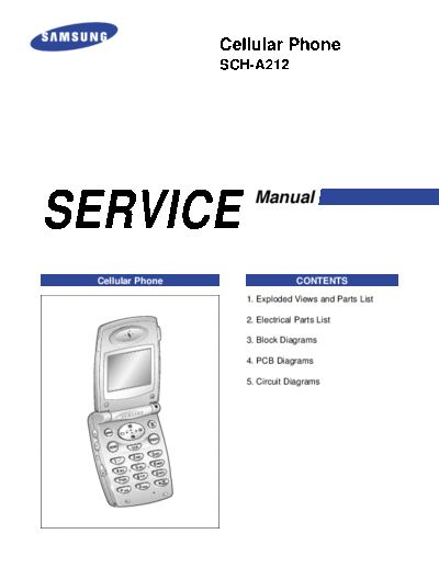 Samsung SCH-A212 service manual  Samsung GSM Samsung SCH-A212 service manual.pdf