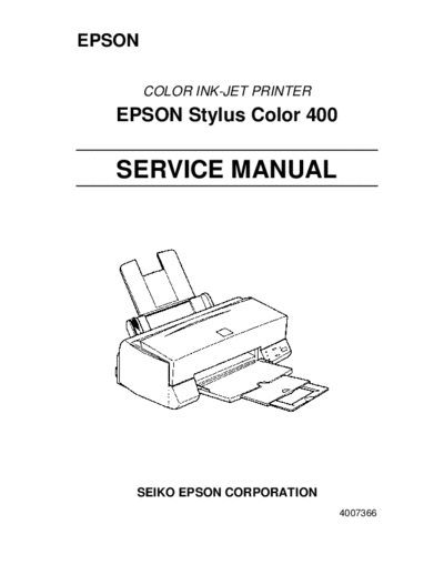 epson Stylus Color 400  epson printer St 400 Stylus Color 400.rar