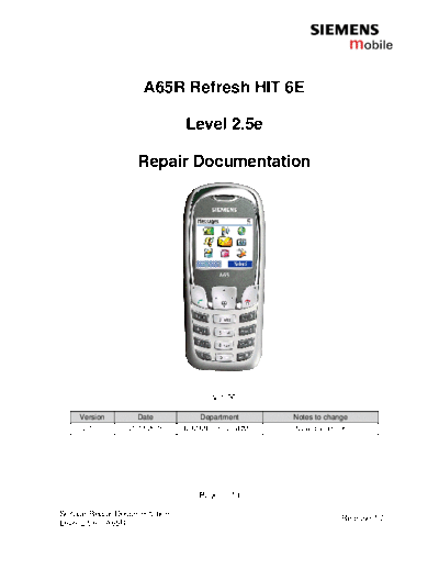 siemens TD Repair L2.5 A65R R1.0  siemens Mobile Phone SIEMENS A65R TD_Repair_L2.5_A65R_R1.0.pdf